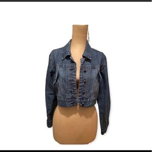 Heat Wave Vintage  Women’s Crop Denim Jacket